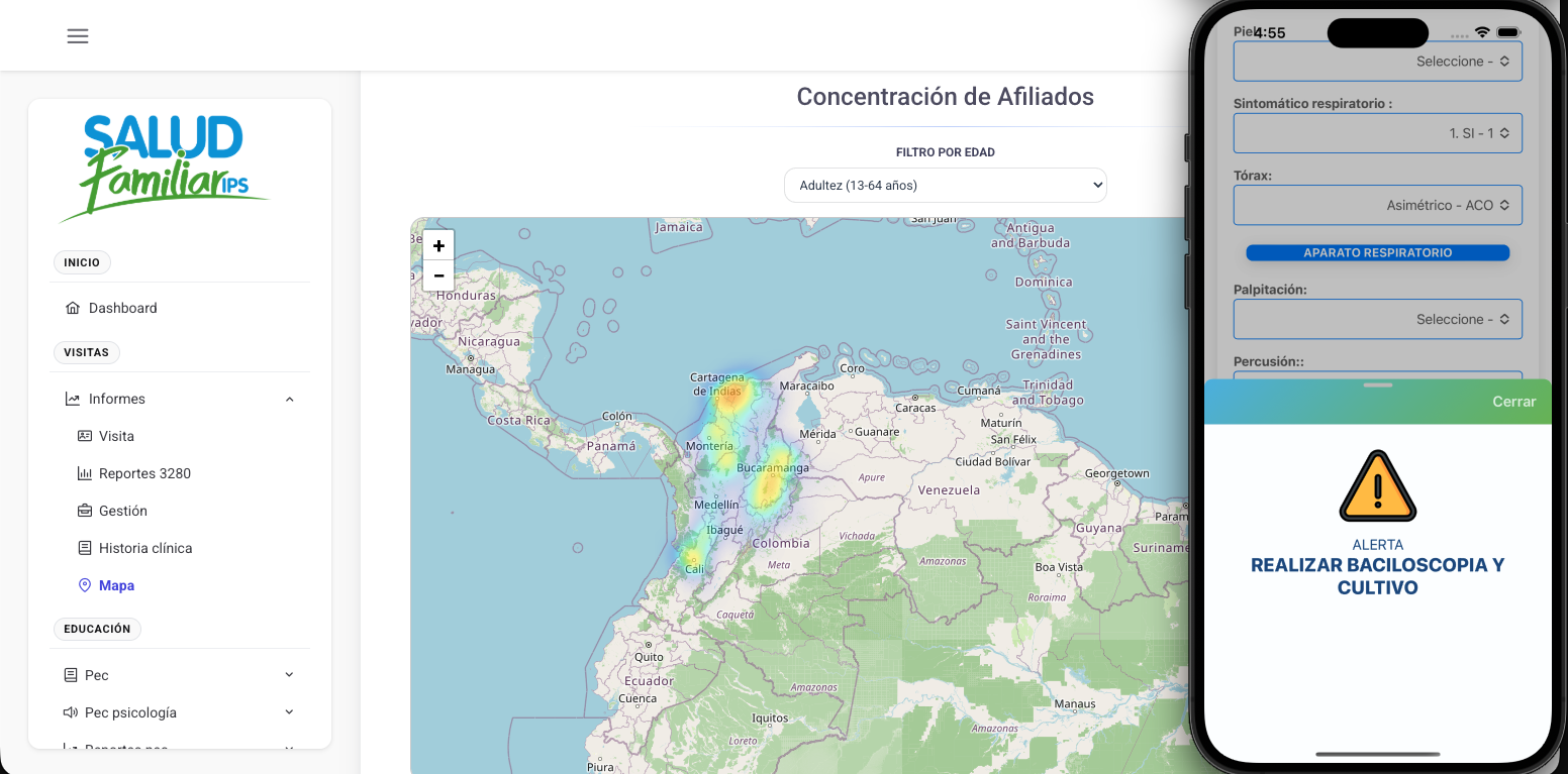 SigrisOne web module view